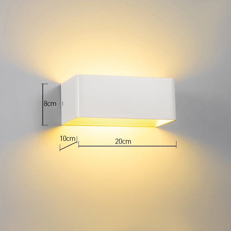 Contemporary White LED Wall Sconce Light