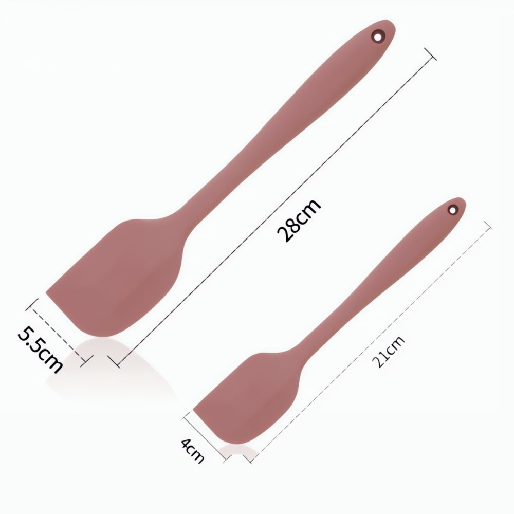 Flexible Non Stick Silicone Spatula Set 2 Pieces