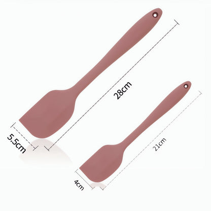 Flexible Non Stick Silicone Spatula Set 2 Pieces