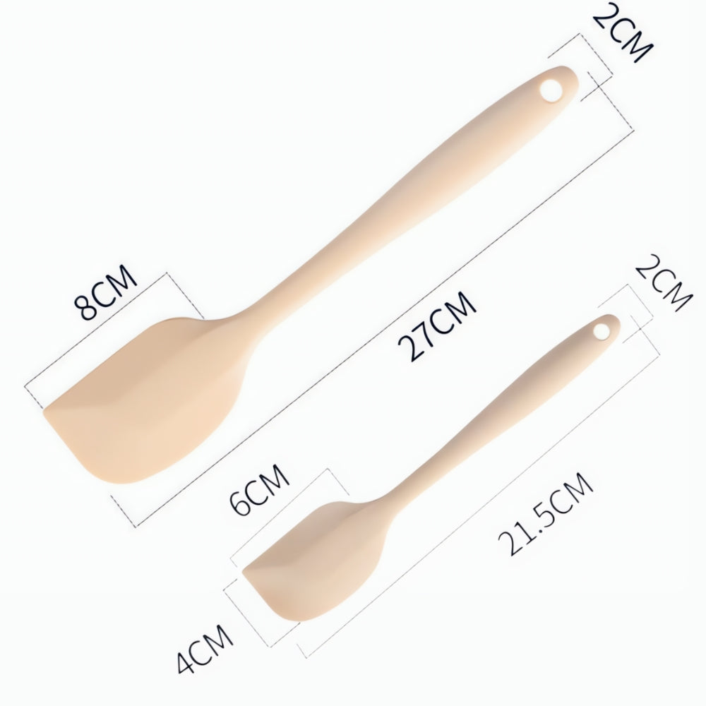 Flexible Non Stick Silicone Spatula Set 2 Pieces