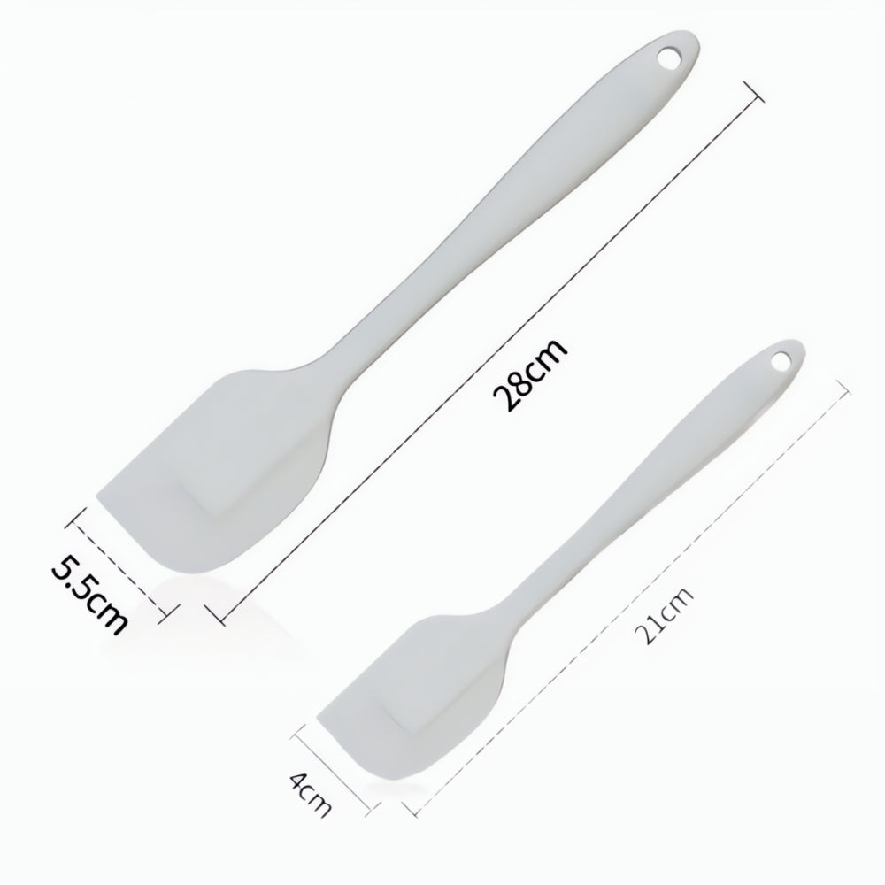 Flexible Non Stick Silicone Spatula Set 2 Pieces