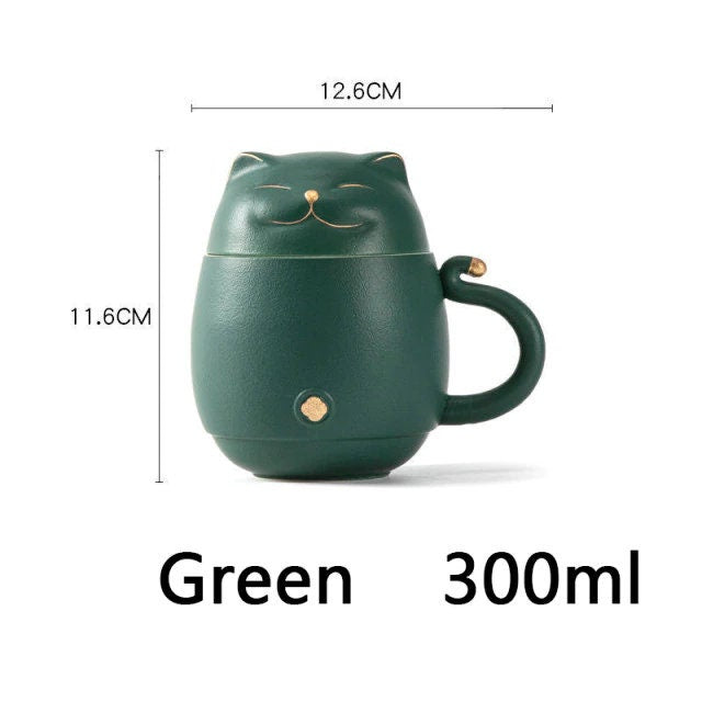 Cute Cat Tea Infuser Mug