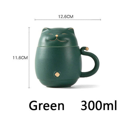 Cute Cat Tea Infuser Mug