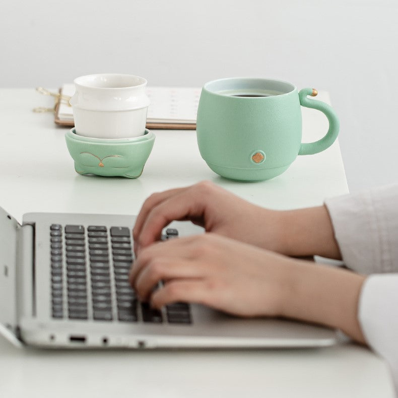 Cute Cat Tea Infuser Mug