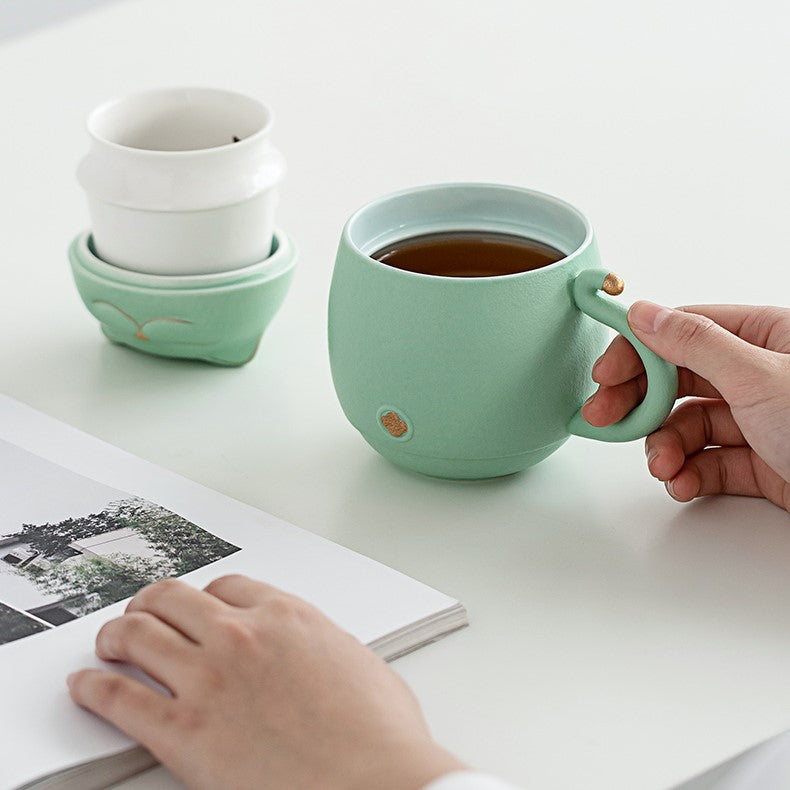 Cute Cat Tea Infuser Mug
