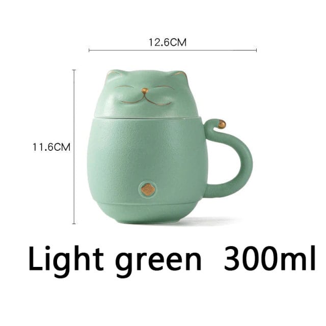 Cute Cat Tea Infuser Mug