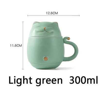 Cute Cat Tea Infuser Mug