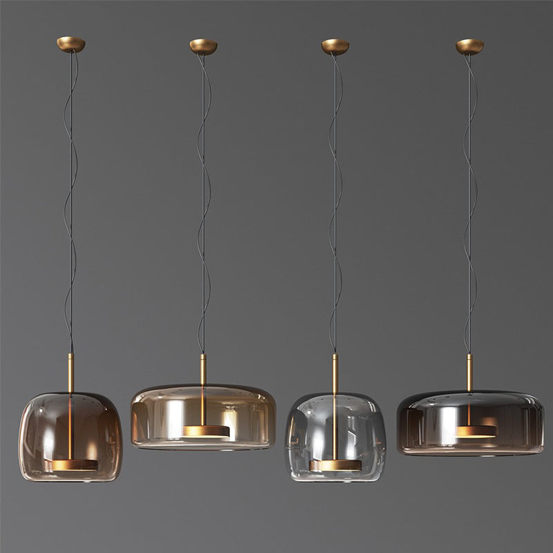 Stylish Hanging Glass Light Fixture