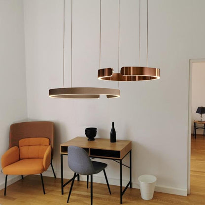 Simple Nordic Circle Chandelier Pendant Light Fixture