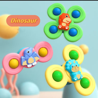 Colorful Children's Fidget Spinner with Sticky Base
