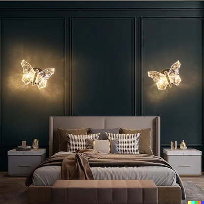 Rustic Floral LED Wall Lamp