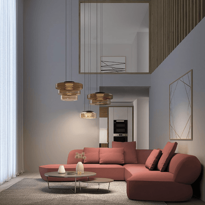Sleek Glass Pendant Light in Vintage Design