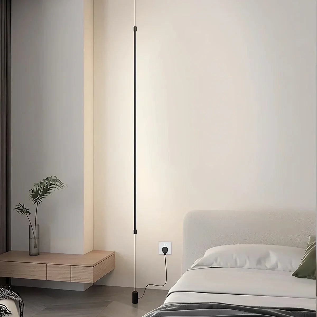 Tall Sleek Floor Ceiling Lamp