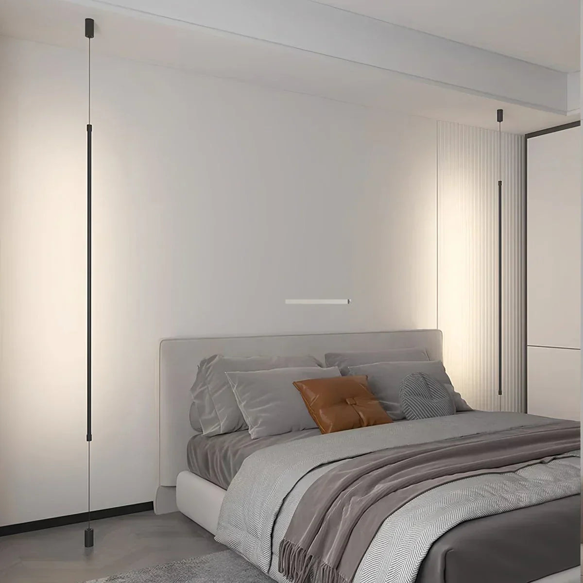 Tall Sleek Floor Ceiling Lamp