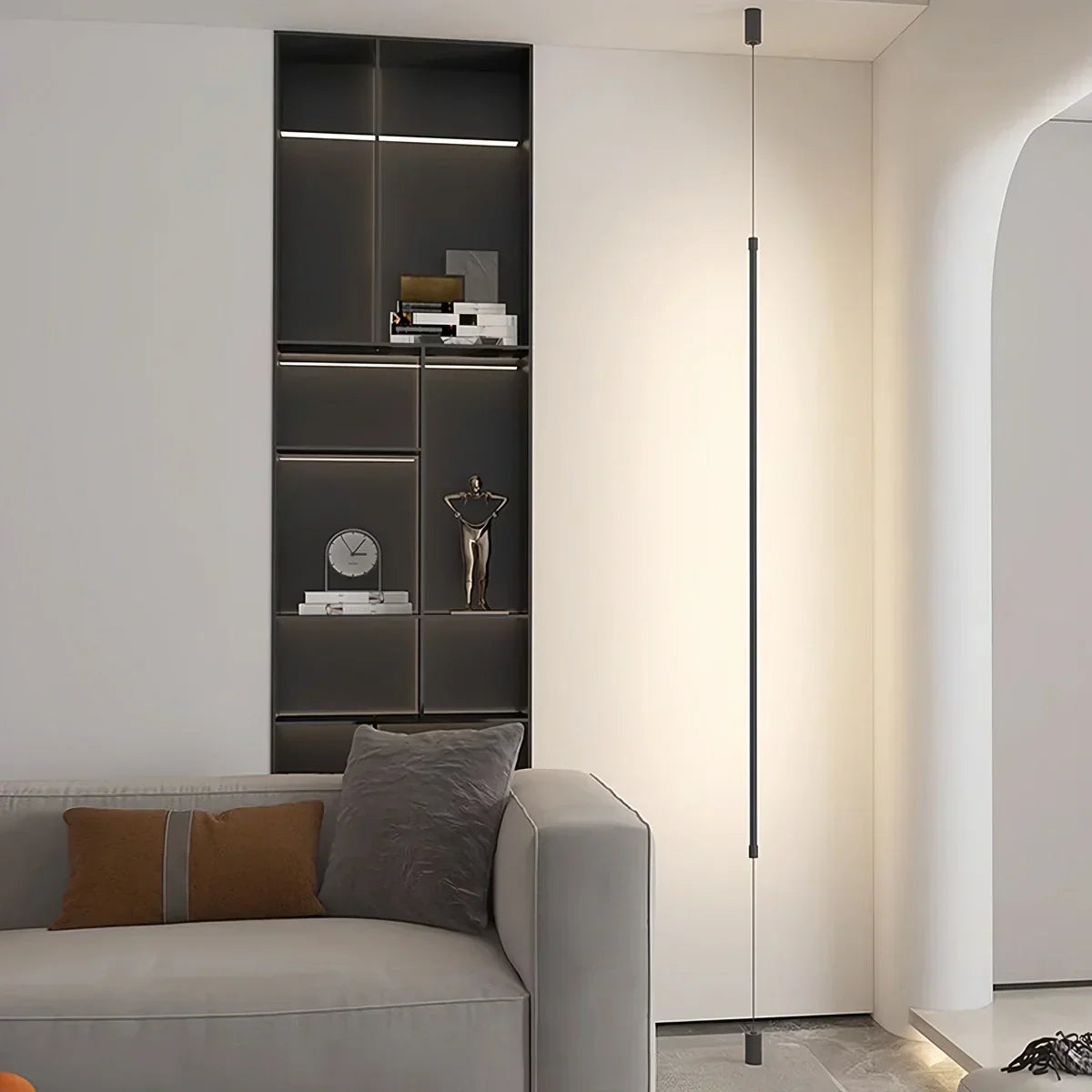 Tall Sleek Floor Ceiling Lamp - Luxicro