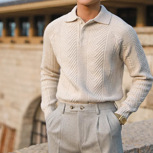 Cozy Classic Men's Knit Sweater - Luxicro
