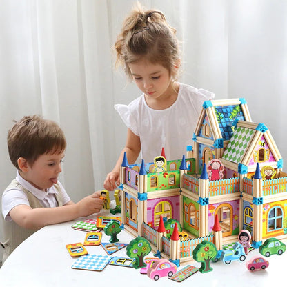 Vibrant Children's Construction Blocks Toy