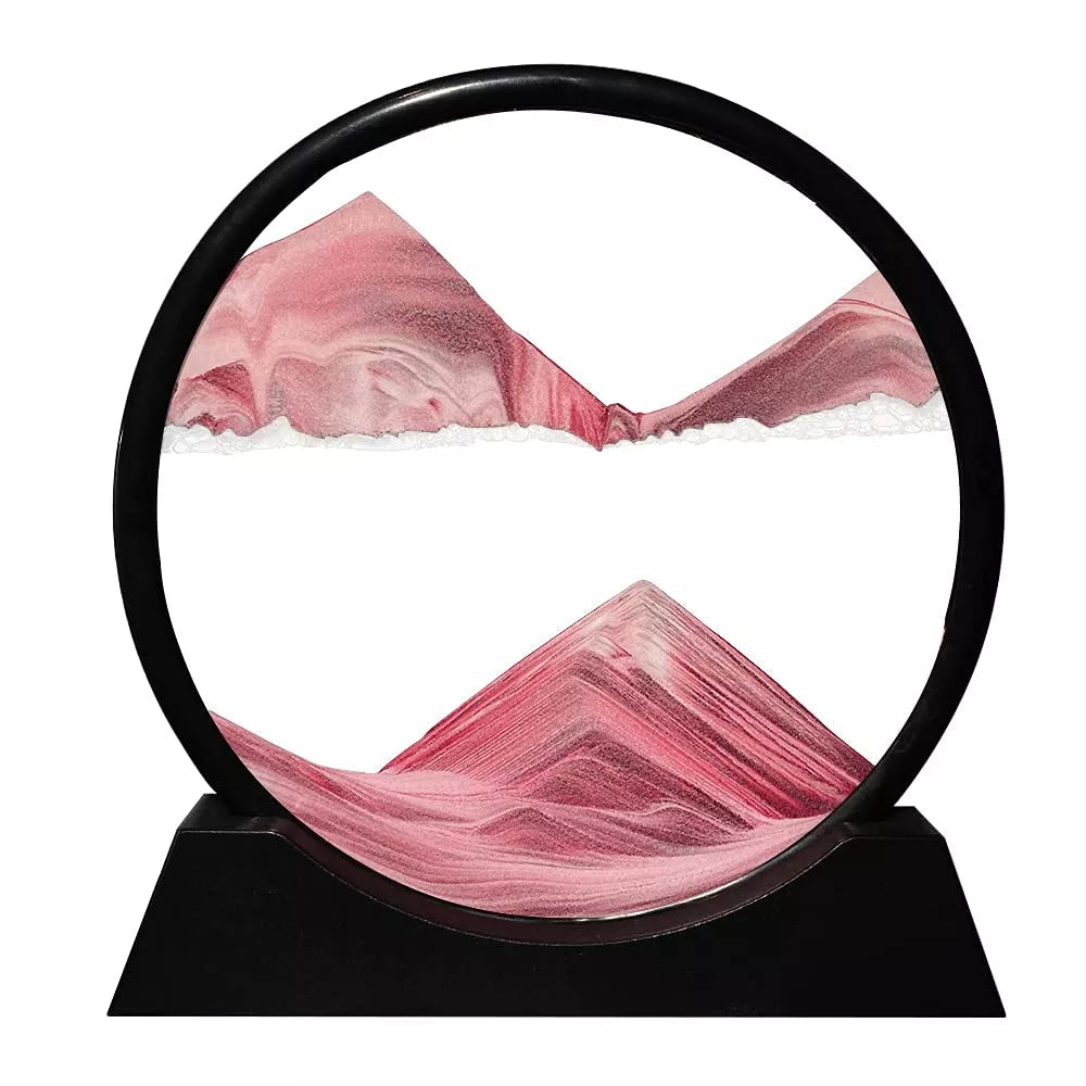 Vibrant Hourglass Beach Scene Timer