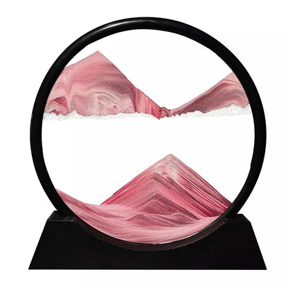 Vibrant Hourglass Beach Scene Timer