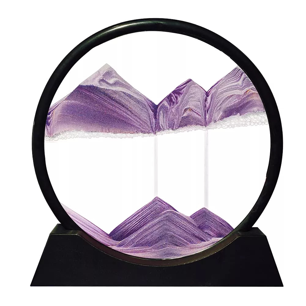 Vibrant Hourglass Beach Scene Timer