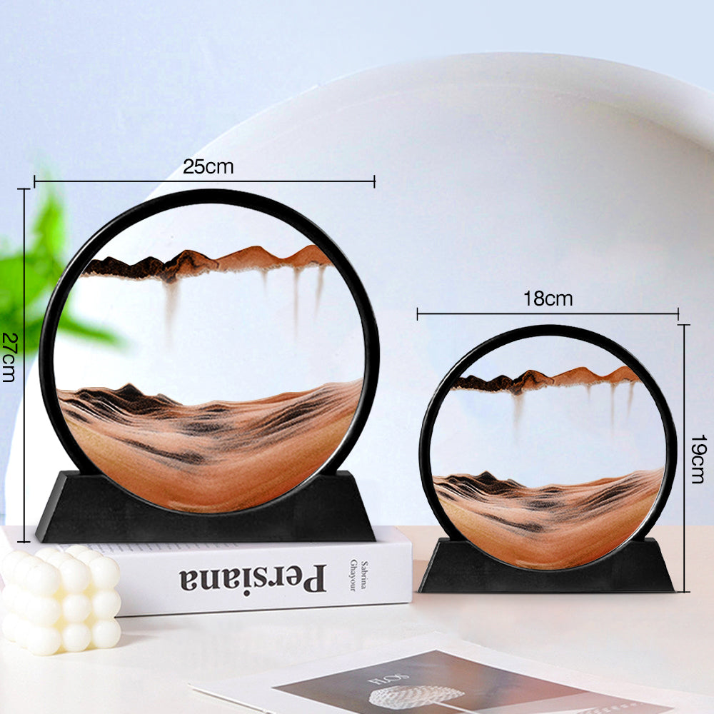 Vibrant Hourglass Beach Scene Timer - Luxicro