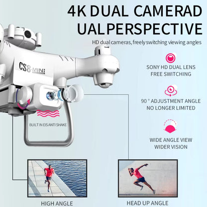 4K WiFi Drone with Dual Camera and Collision Avoidance