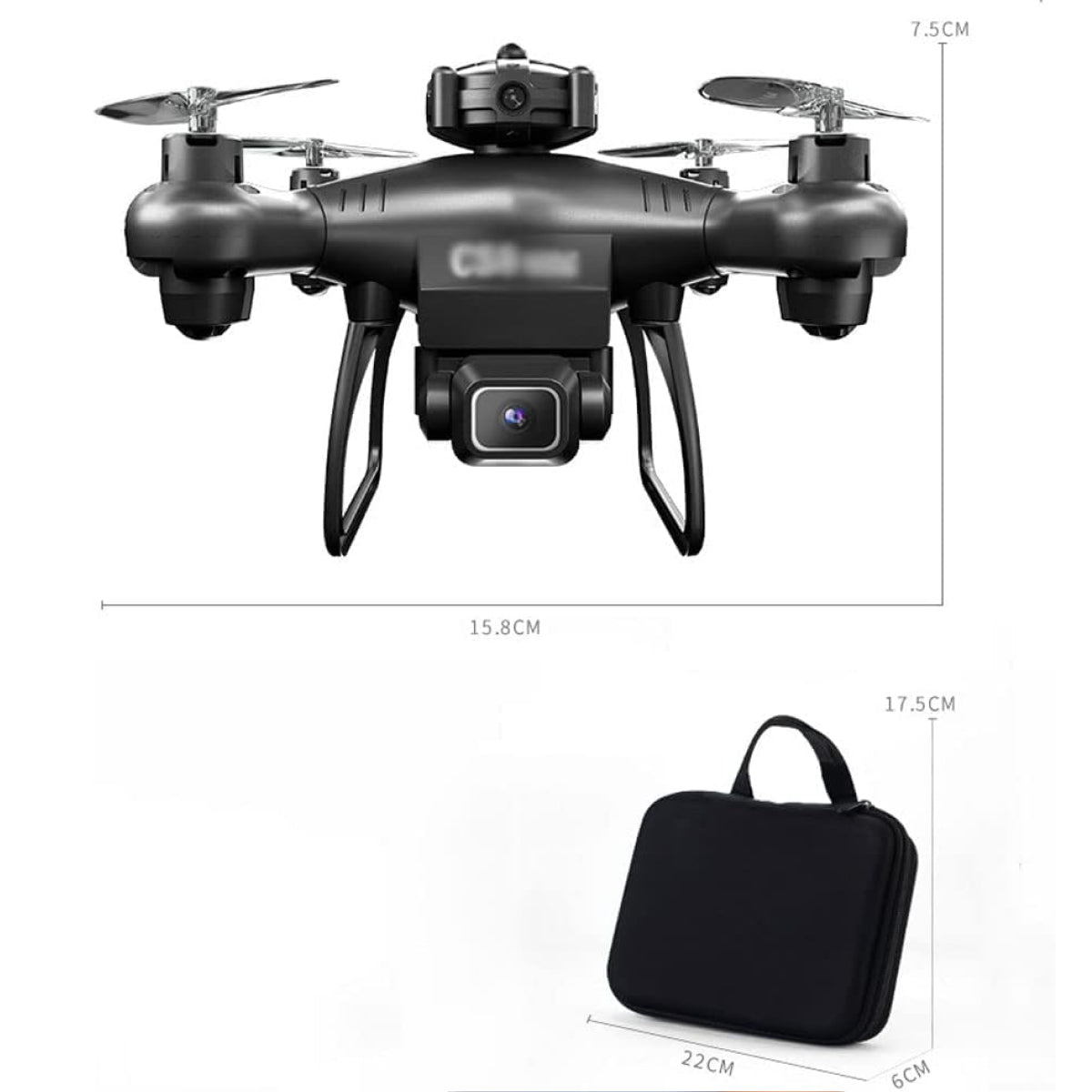 4K WiFi Drone with Dual Camera and Collision Avoidance