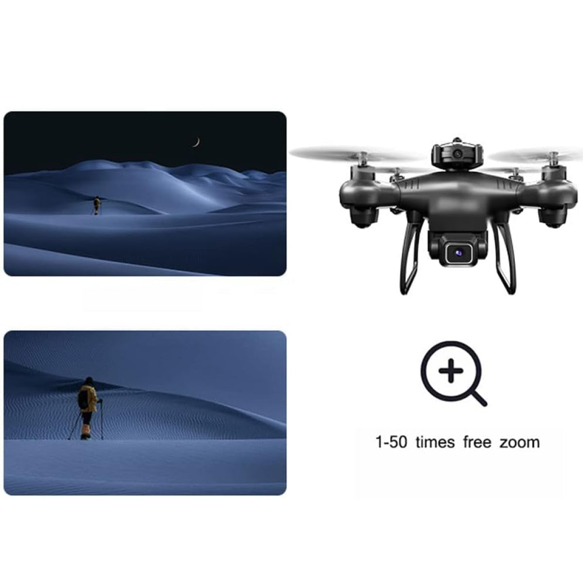 4K WiFi Drone with Dual Camera and Collision Avoidance