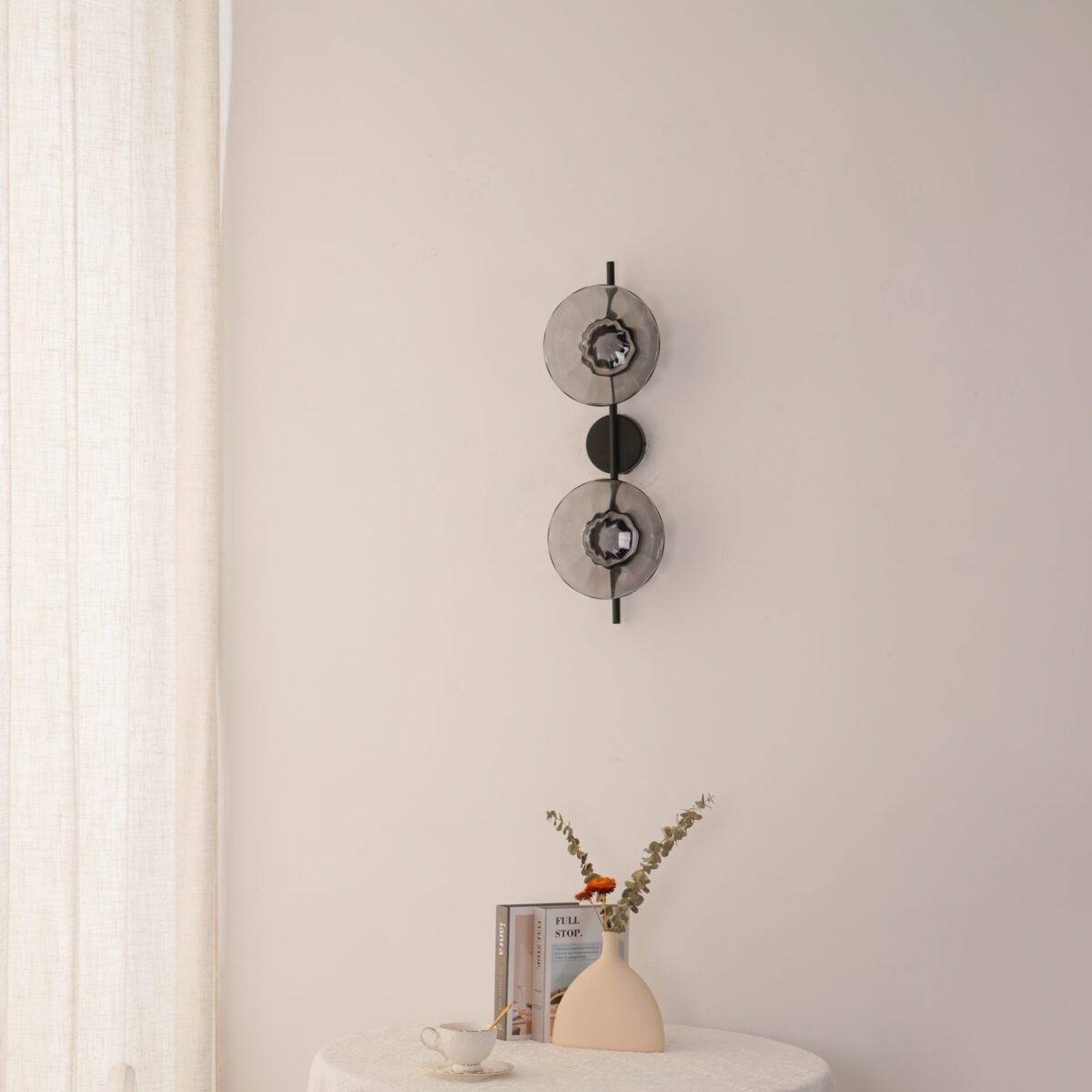 Simple Circular Glass Wall Lamp