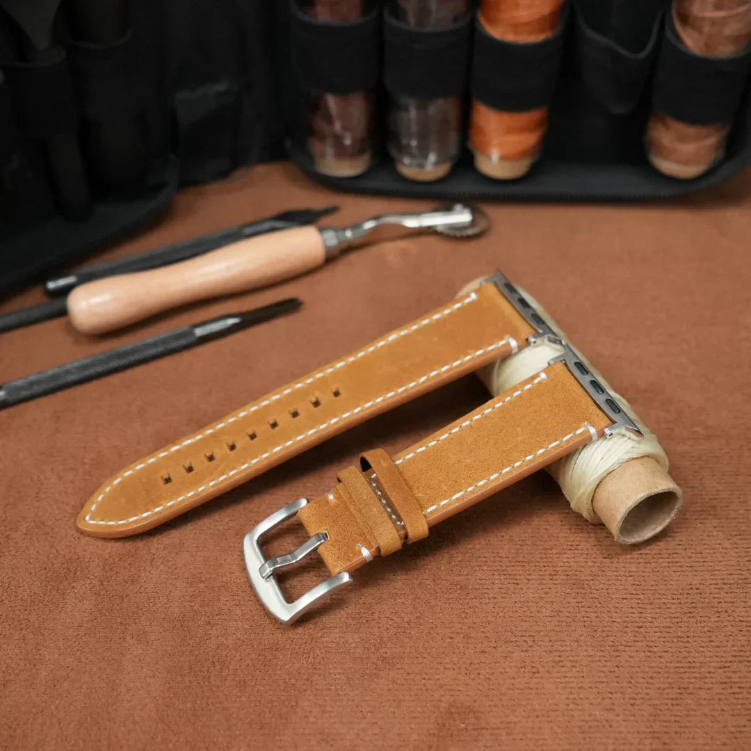 Classic Genuine Leather Apple Watch Strap