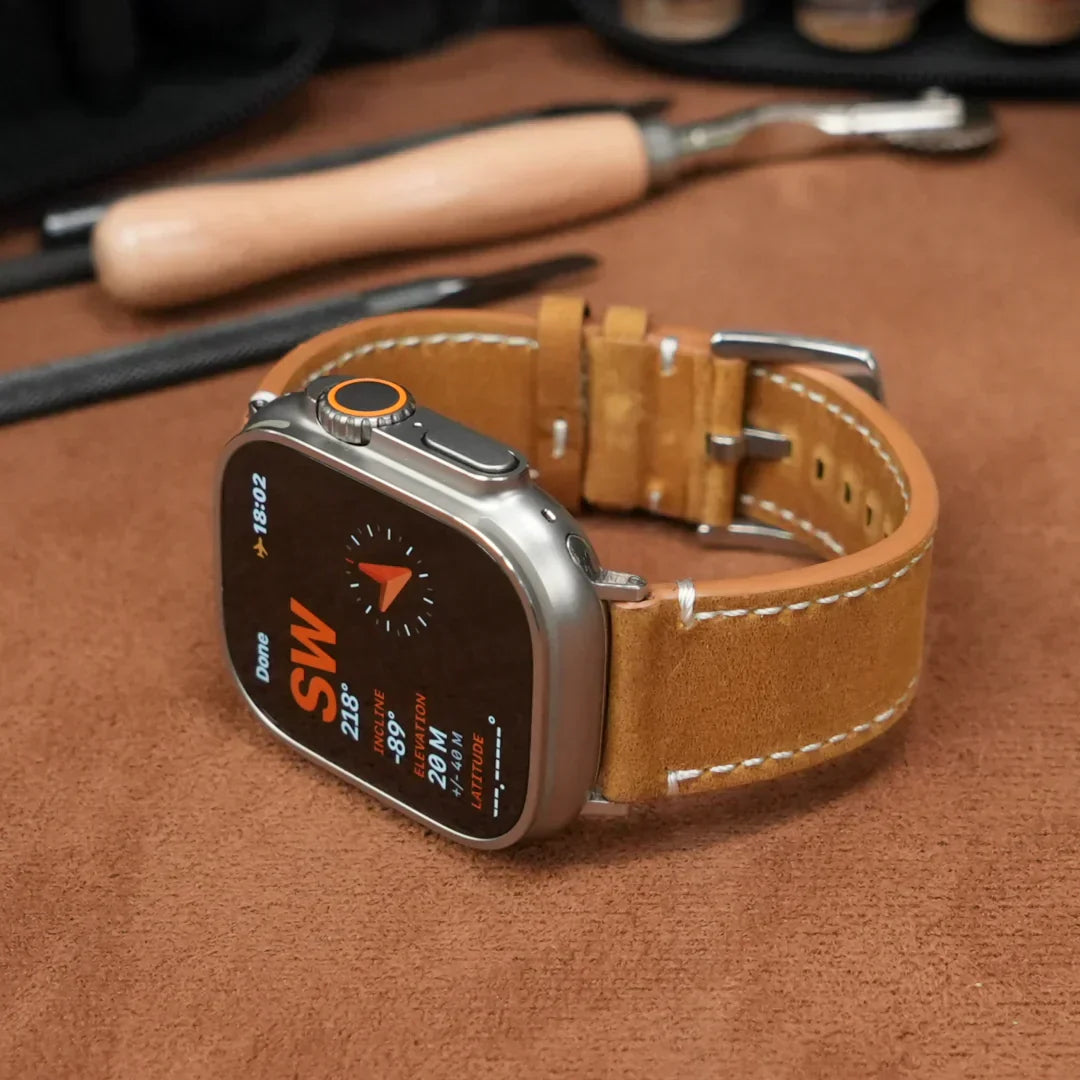 Classic Genuine Leather Apple Watch Strap