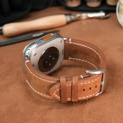 Classic Genuine Leather Apple Watch Strap