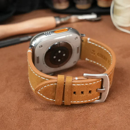 Classic Genuine Leather Apple Watch Strap