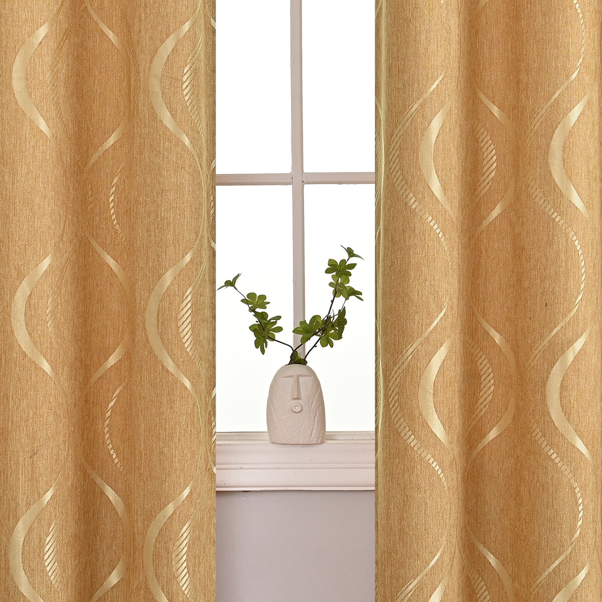 Delicate Pastel Flower Window Curtains