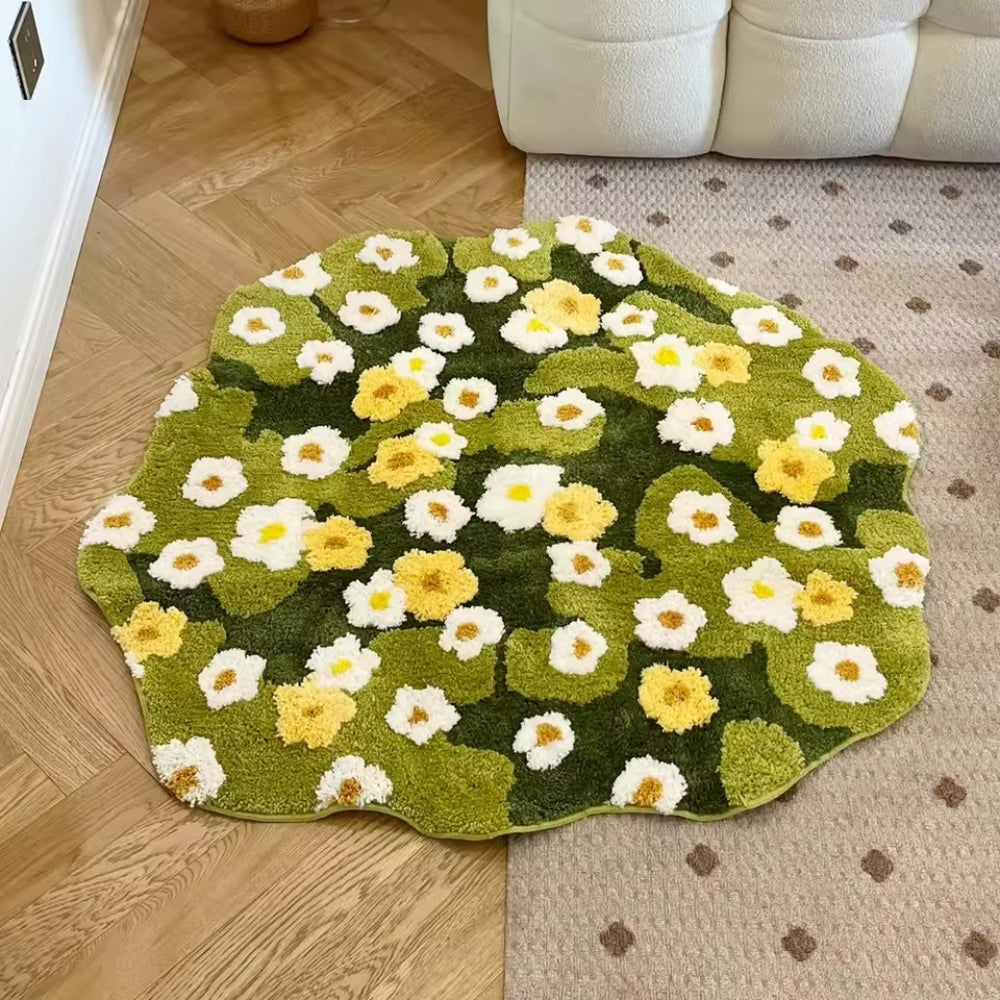 Floral Soft Bathroom Floor Mat - Luxicro