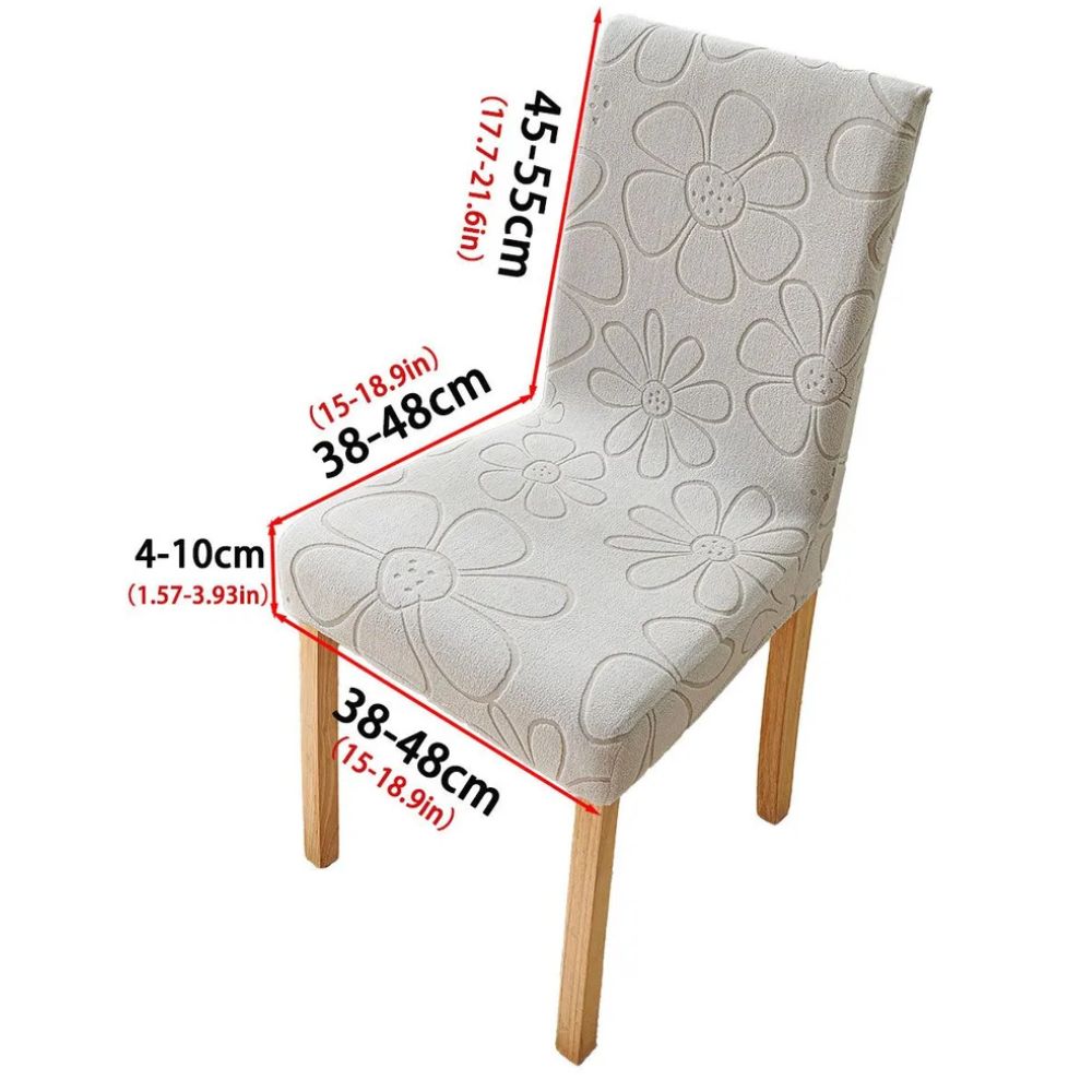 Elastic Floral Table Chair Protector