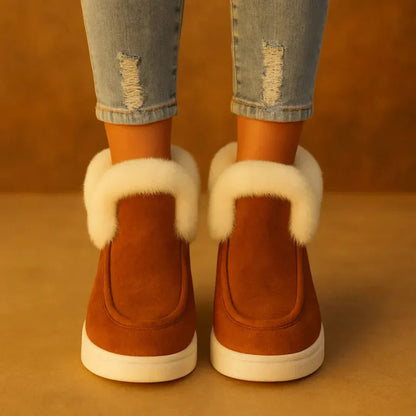 Warm Waterproof Women's Ankle Boots - Luxicro