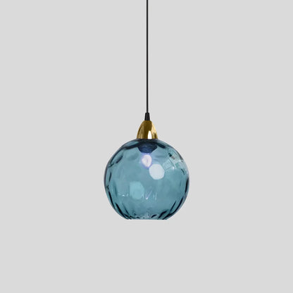 Vibrant Glass Globe Ceiling Light Fixture