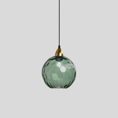 Vibrant Glass Globe Ceiling Light Fixture