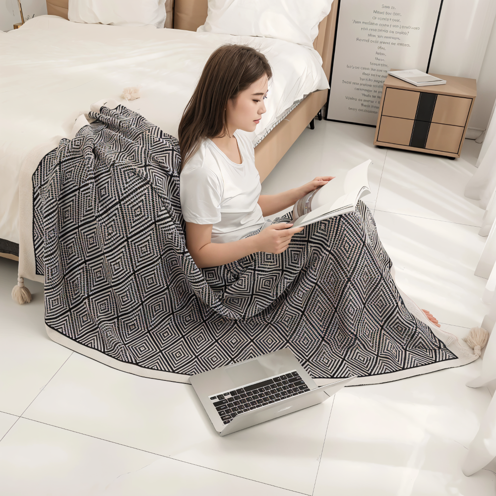 Soft Plush Blanket with Contemporary Style - Luxicro