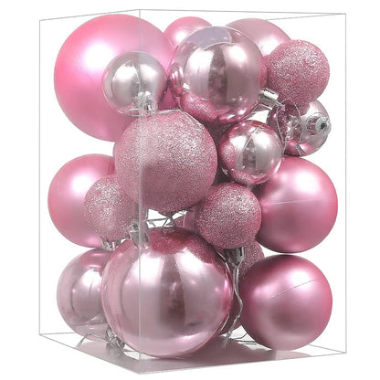 Colorful Glass Christmas Tree Ornaments Set