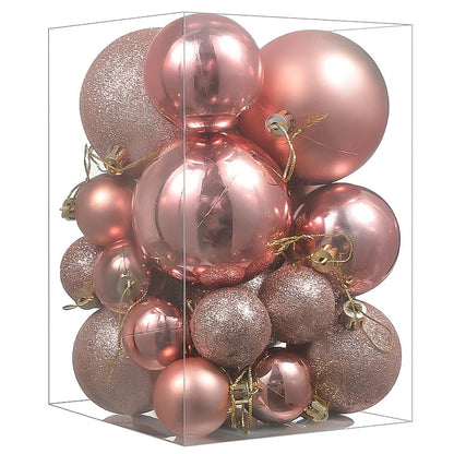 Colorful Glass Christmas Tree Ornaments Set