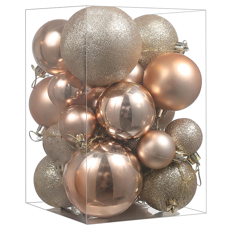 Colorful Glass Christmas Tree Ornaments Set