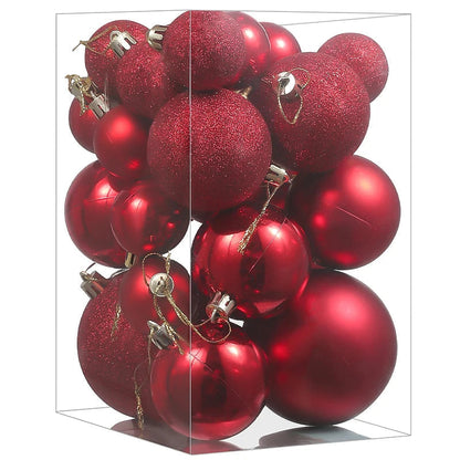 Colorful Glass Christmas Tree Ornaments Set