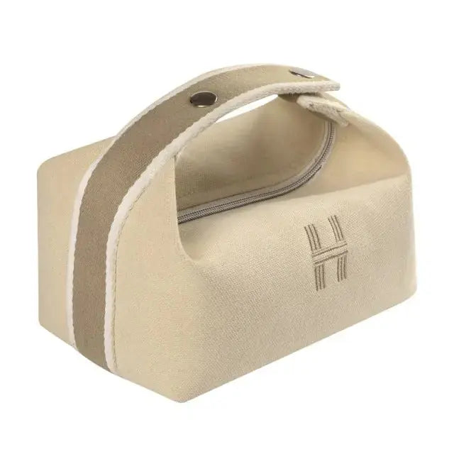 Vibrant Travel Toiletry Bag with Bright Color Block Pattern