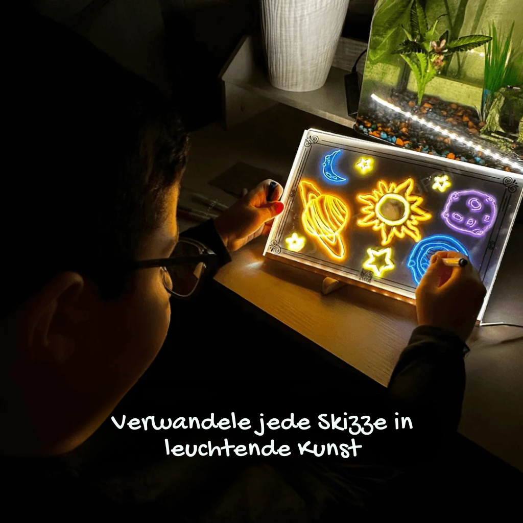 Vibrant LED Light Display Panel - Luxicro