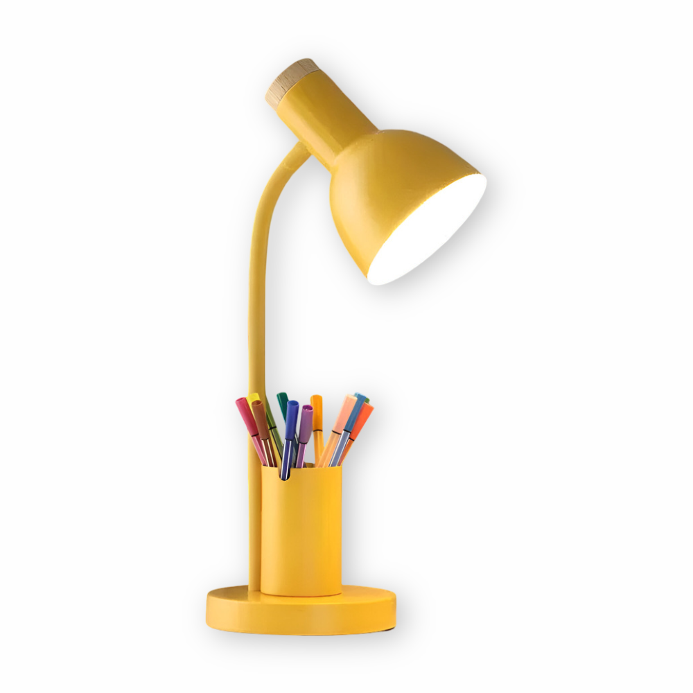 Compact Office Lamp with Pen Storage