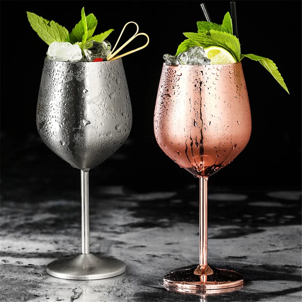 Premium Metal Wine Glass