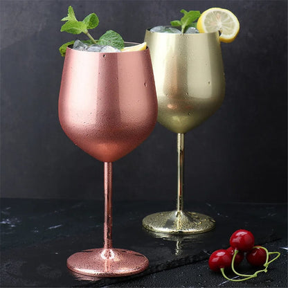 Premium Metal Wine Glass