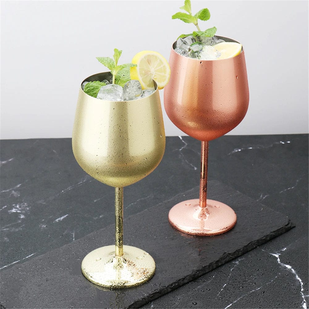 Premium Metal Wine Glass
